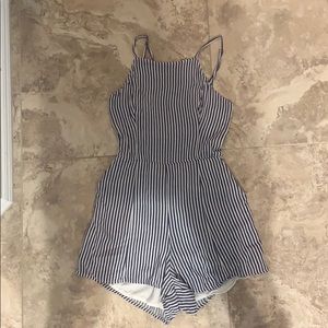Abercrombie striped romper